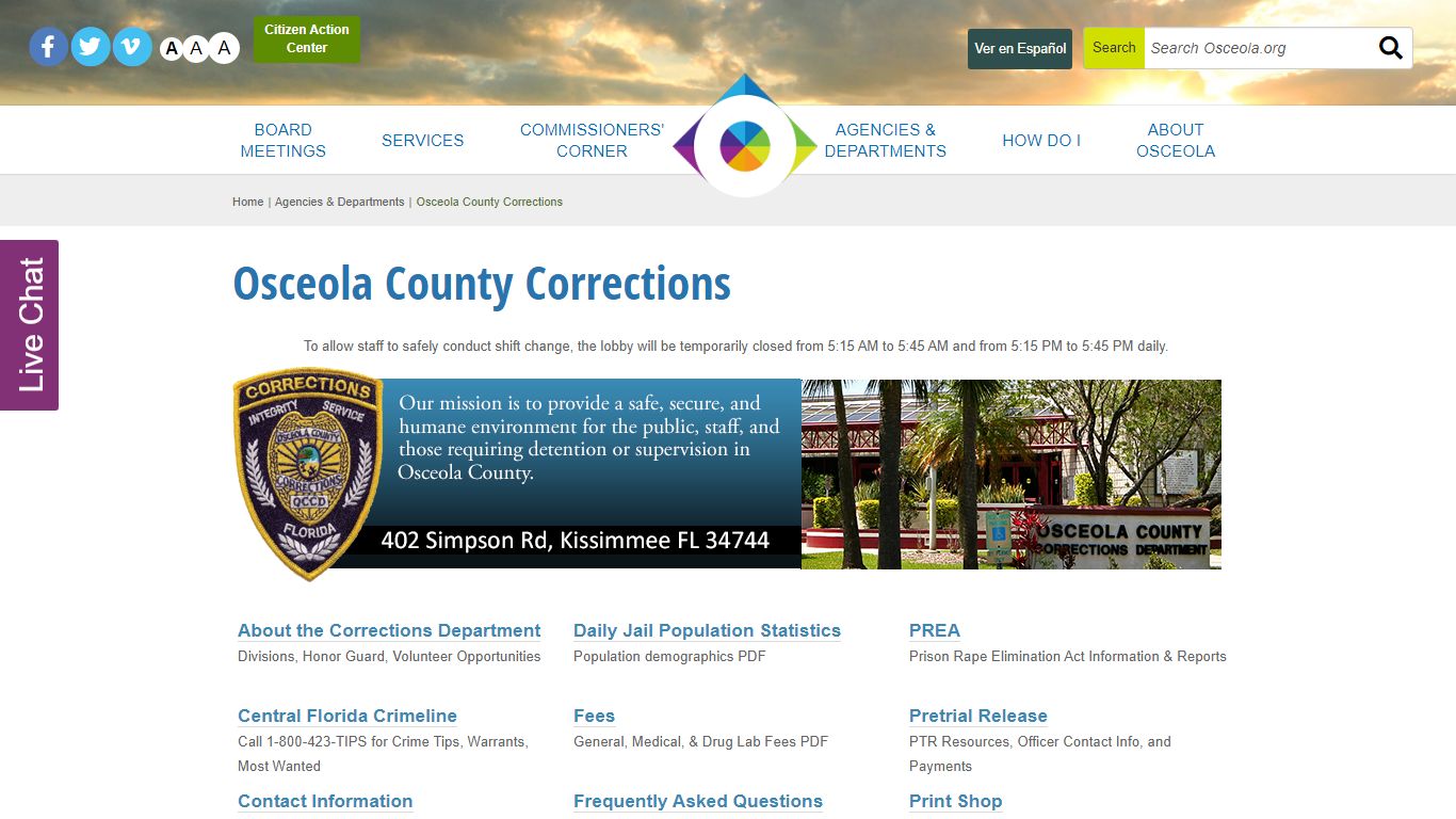 Osceola County Corrections